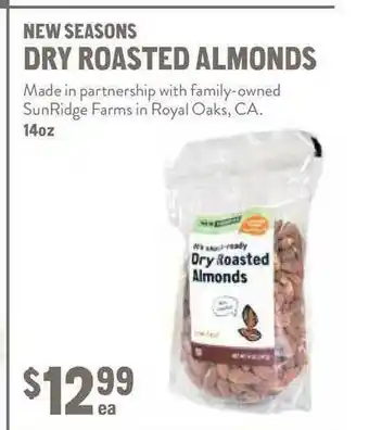 New Seasons Market New Seasons Dry Roasted Almonds offer