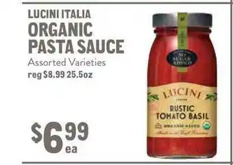New Seasons Market Lucini Italia Organic Pasta Sauce offer
