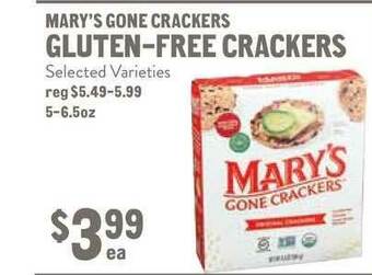 New Seasons Market Mary's Gone Crackers Gluten-Free Crackers offer