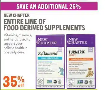 New Seasons Market New Chapter Entire Line Of Food Derived Supplements offer