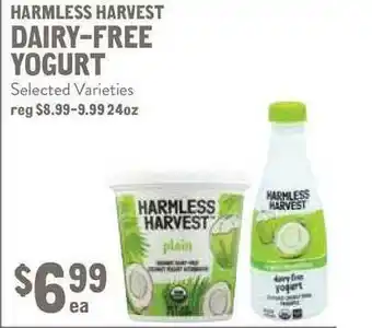 New Seasons Market Harmless Harvest Dairy-Free Yogurt offer