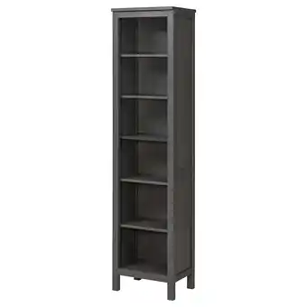 Ikea Hemnes Bookcase, dark gray stained, 19 1/4x77 1/2 offer