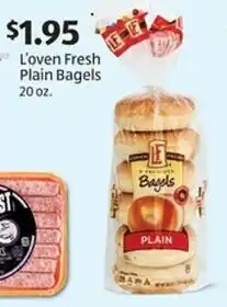 Aldi L'oven Fresh Plain Bagels offer