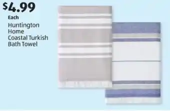 Aldi Huntington Home Coastal Turkish Bath Towel offer
