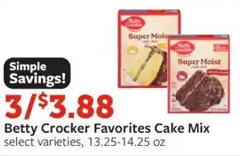 Betty Crocker Favorites Cake Mix