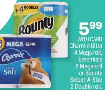 CVS Charmin Ultra Or Bounty Ultra offer