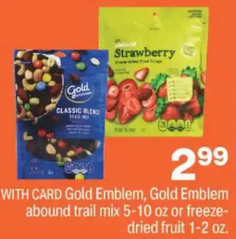 CVS Gold Emblem, Gold Emblem Abound Trail Mix 5-10 oz Or Dried Fruit 1-2 oz offer