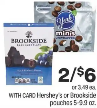 CVS Hershey's Or Brookside Pouches 5-9.9 oz offer