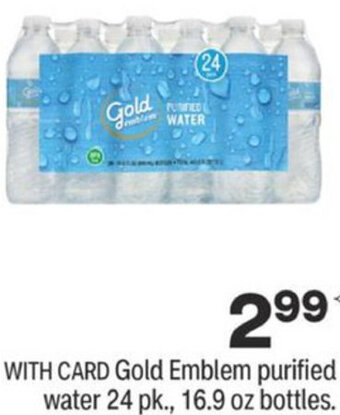 CVS Gold Emblem Purified Water offer