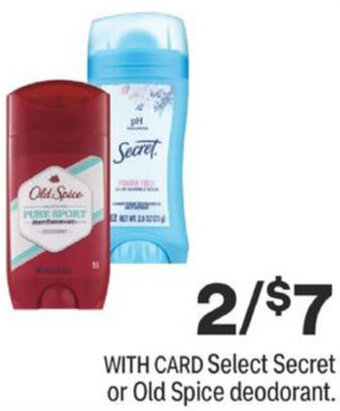 CVS Secret Or Old Spice Deodorant offer