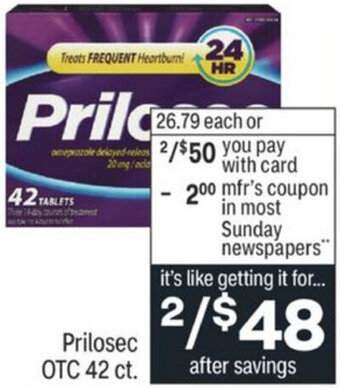 CVS Prilosec OTC 42 Ct. offer