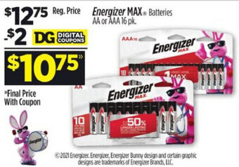 Dollar General Energizer Max offer