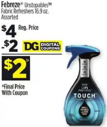 Dollar General Febreze Unstopables Fabric Refreshers 16.9 oz Assorted offer
