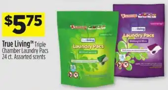 Dollar General True Living Triple Champer Laundry Pacs offer