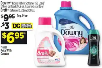 Dollar General Downy Or Dreft offer