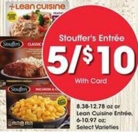 Kroger Stouffer's Entrée offer