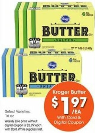 Kroger Kroger Butter offer