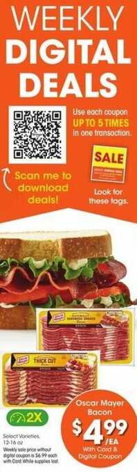 Kroger Oscar Mayer Bacon offer