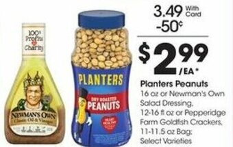 Kroger Planters Peanuts offer