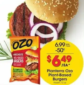Kroger Planterra Ozo Plant-Based Burgers offer