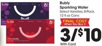 Kroger Bubly Sparkling Water offer
