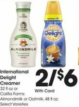 Kroger International Delight Creamer offer