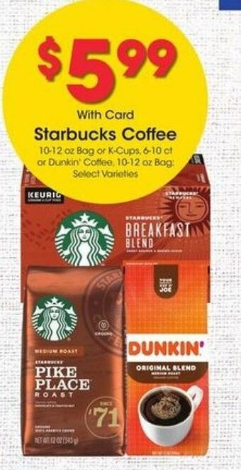 Kroger Starbucks Coffee offer