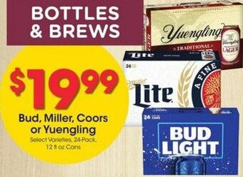 Kroger Bud, Miller, Coors Or Yuengling offer