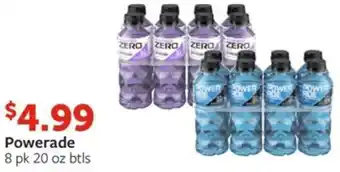 Fareway Powerade 8 pk 20 oz btls offer