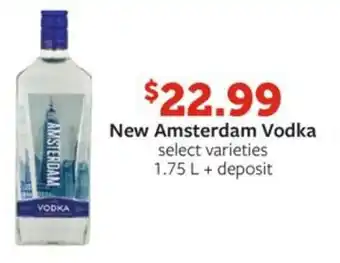 Fareway New Amsterdam Vodka offer