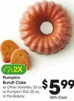 Kroger Pumpkin Bundt Cake offer