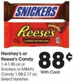 Kroger Hershey's Or Reese's Candy offer