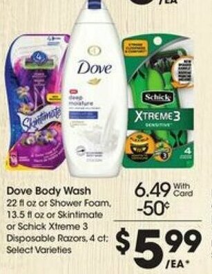 Kroger Dove Body Wash offer