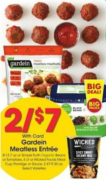 Kroger Gardein Meatless Entrée offer