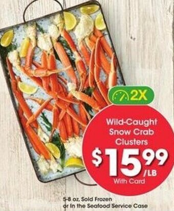 Kroger Wild-Caught Snow Crab Clusters offer