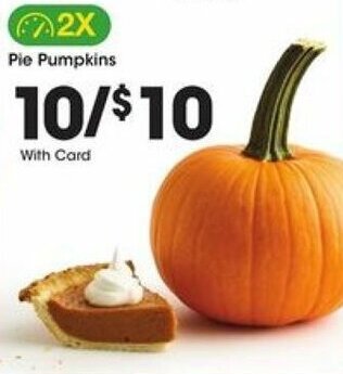 Kroger Pie Pumpkins offer