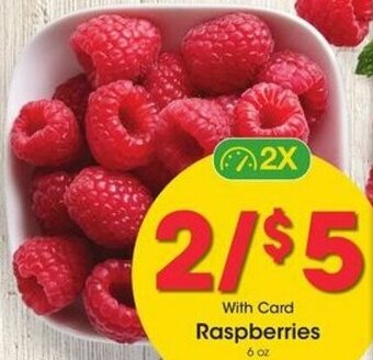 Kroger Raspberries 6 oz offer