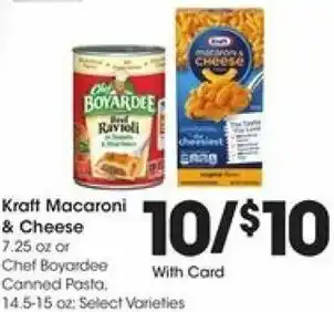 Kroger Kraft Macaroni & Cheese 7.25 oz offer