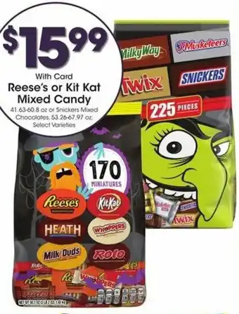 Kroger Reese's Or Kit Kat Mixed Candy offer