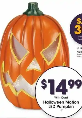 Kroger Halloween Motion LED Pumpkin offer
