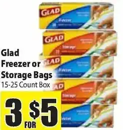 Glad Freezer Or Storage Bags