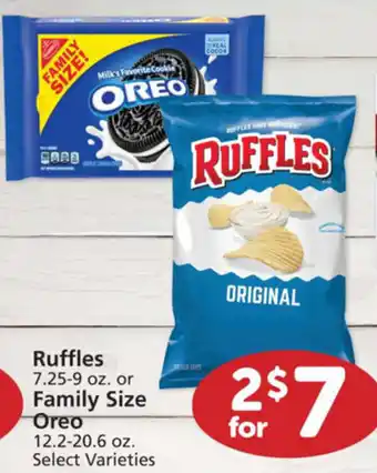 Albertsons Ruffles, Family Size Oreo offer