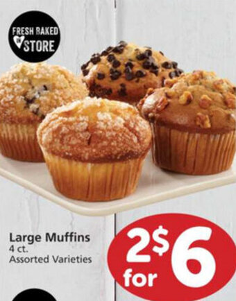 Albertsons Large Muffins offer
