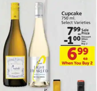 Albertsons CupCake 750ml offer