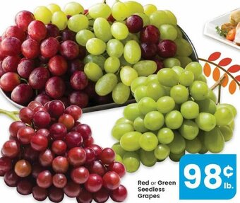 Albertsons Red Or Green Seedless Grapes offer