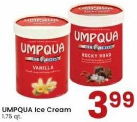 Albertsons Umpqua Ice Cream offer