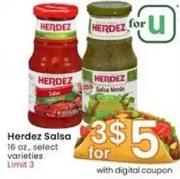 Albertsons Herdez Salsa 16 oz. offer