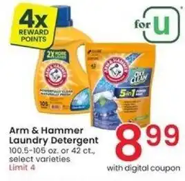 Albertsons Arm & Hammer Laundry Detergent offer