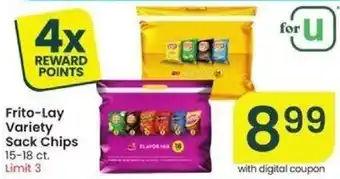 Albertsons Frito-Lay Variety Sack Chips offer