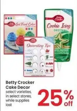 Albertsons Betty Crocker Cake Decor offer